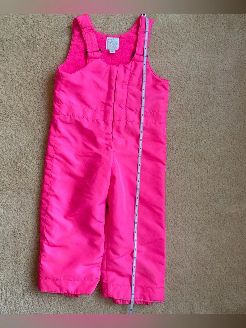 Children's Place Pink Toddler Snow Bibs - Size 4T - EUC